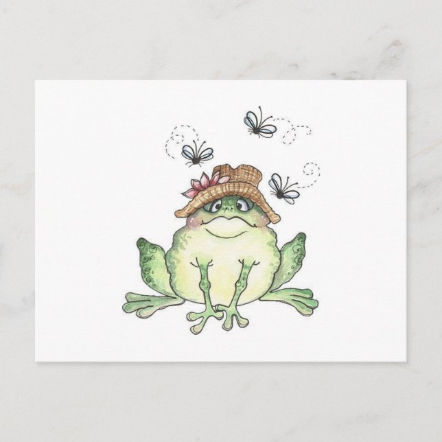 Cute Frog Postcard (Front)