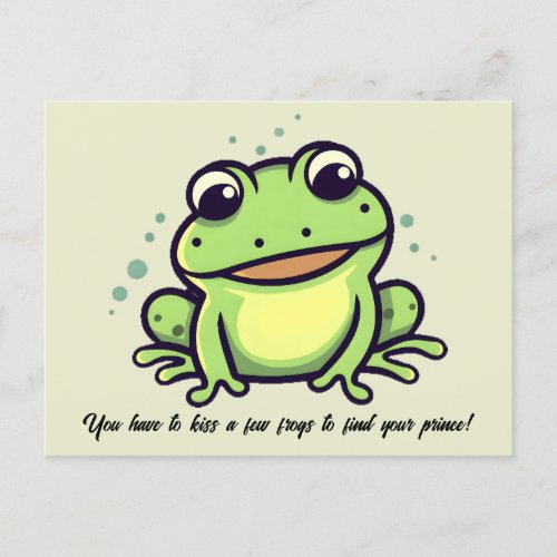Cute frog postcard