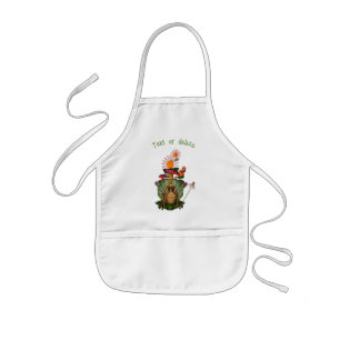Cute Frog Princess On Throne Kids' Apron