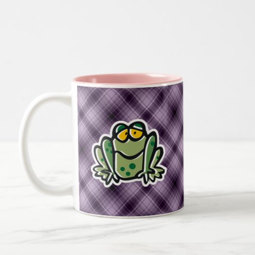 Cute Frog Purple Two_Tone Coffee Mug