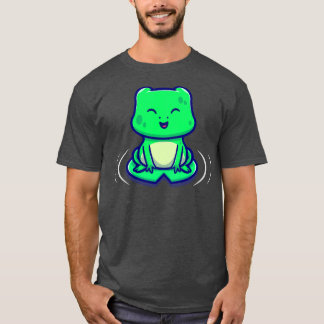 Cute Frog Sitting On A Leaf T-Shirt