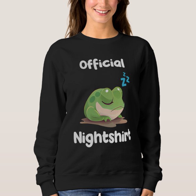 Cute Frog Sleep Nightwear Nigh Sleep Pajama  5 Sweatshirt (Front)