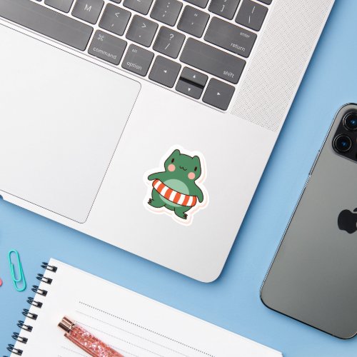 Cute frog sticker