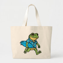 Cute Frog Surfing