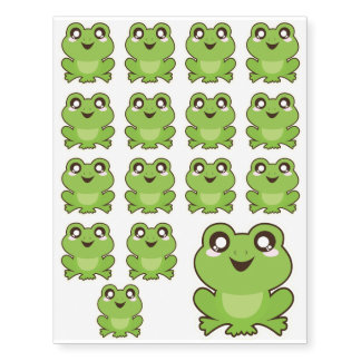 Frog Temporary Tattoos | Zazzle