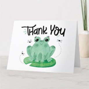 Cute Frog Thank You Card