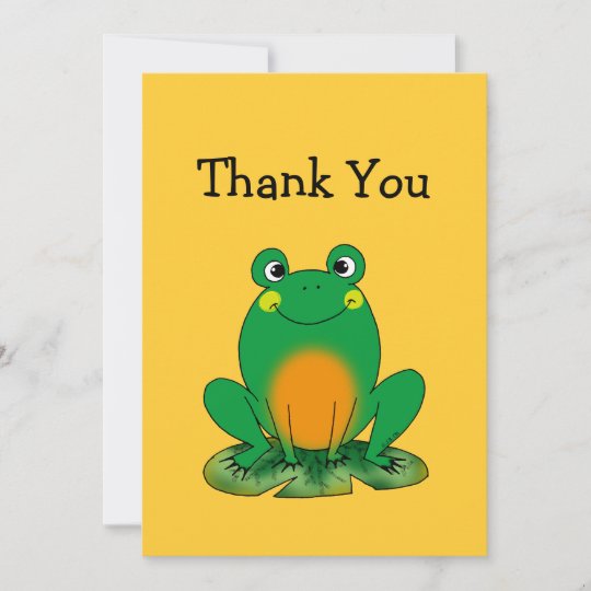 Cute frog thank you cards | Zazzle.com