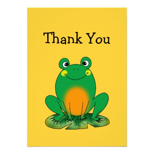 Cute frog thank you cards 5