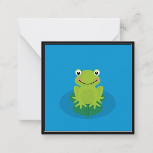 Cute Frog Thank You Mini Note Card