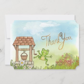 Cute Frog Thank You Note by Magical_Maddness at Zazzle