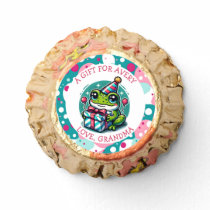 Cute Frog Themed Girl's Birthday Gift Tag Reese's Peanut Butter Cups
