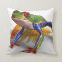 Cute Frog Throw Pillow