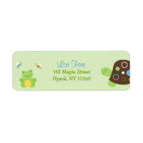 Cute Frog Turtle Bee Address Labels