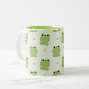 Cute Frog Two-Tone Coffee Mug
