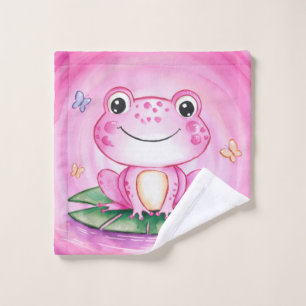 Cute Frog Wash Cloth