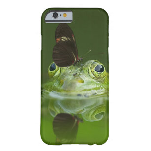 Cute frog with a Butterfly on his nose Barely There iPhone 6 Case