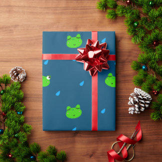 Cute Frog Wrapping Paper