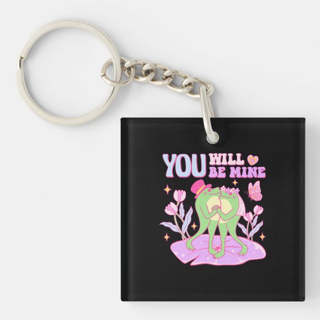 Cute Frog - You Will Be Mine Keychain (Front)