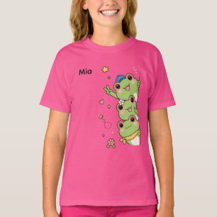 Cute Frogs Aesthetic Girls T-Shirt