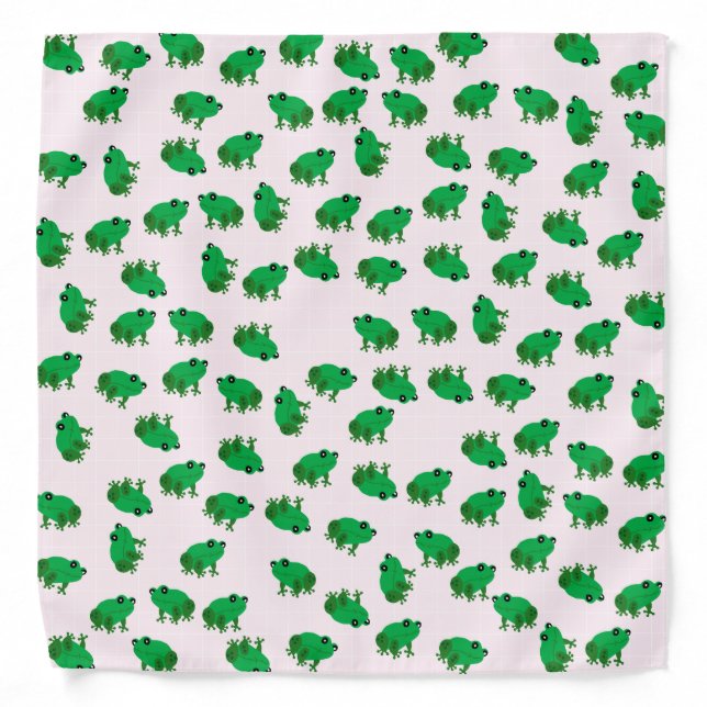 Cute Frogs Bandana (Front)