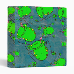 Cute Frogs Binder
