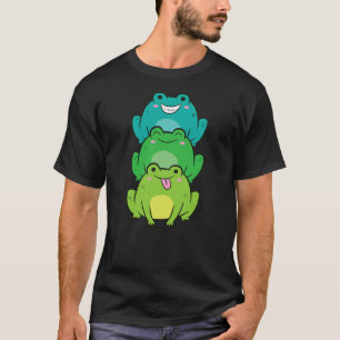 Cute Frogs Cartoon Frog Kawaii Frogs Love Frogs T-Shirt