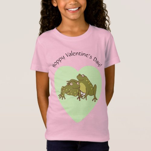 Cute Frogs In Love Funny Valentines Day  T_Shirt