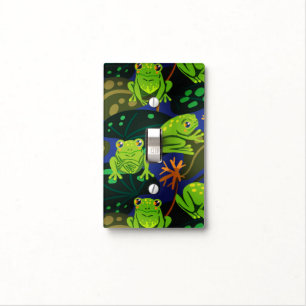 Cute Frogs in Pond Light Switch Cover