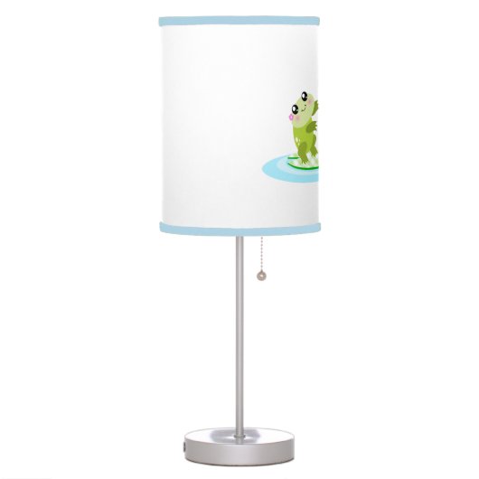 Cute frogs - kawaii mother and baby frog table lamp (Left)