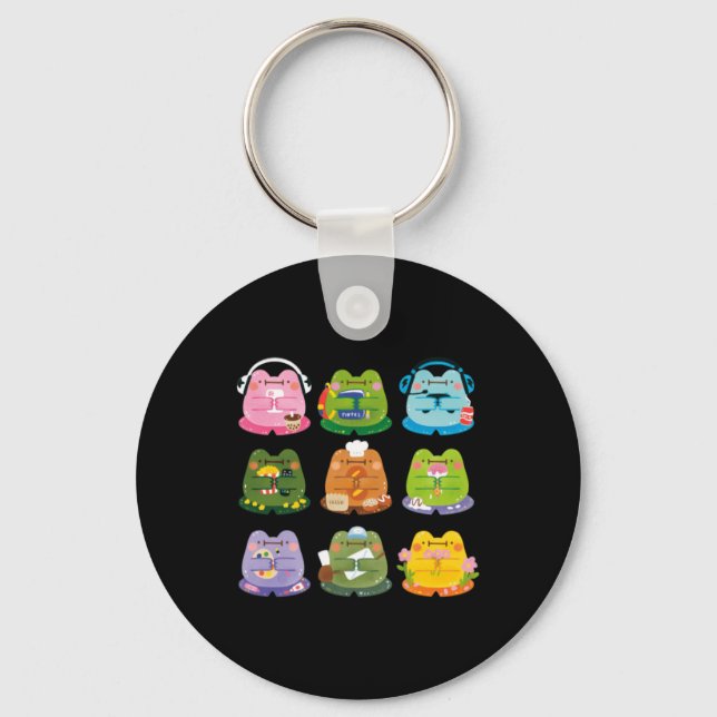 Cute Frogs Keychain (Front)