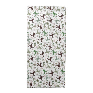 Cute Frogs Nature Floral Pattern Cloth Napkin