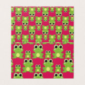 Cute frogs pattern (Outside Unfolded)