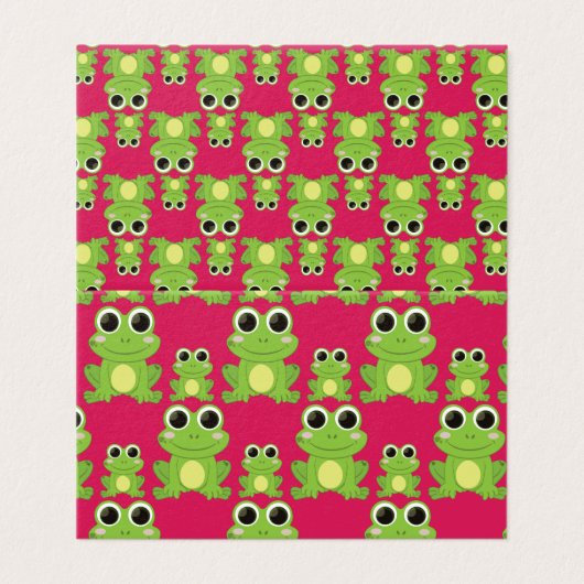 Cute frogs pattern (Outside Unfolded)
