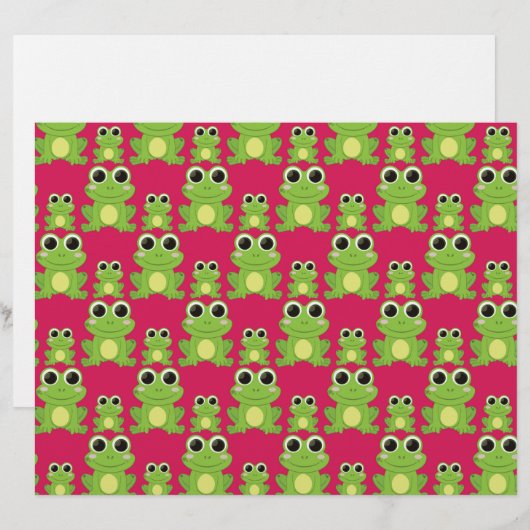 Cute frogs pattern (Front/Back)