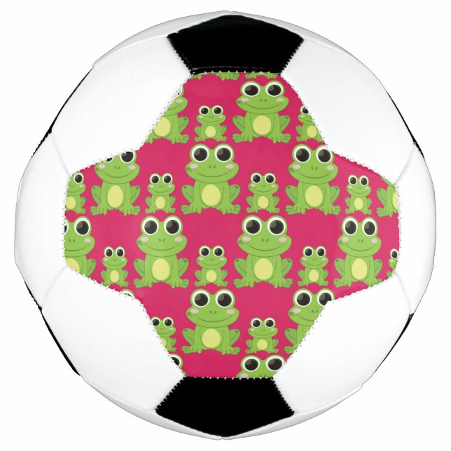 Cute frogs pattern soccer ball (Front)