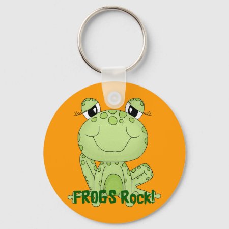 Cute Frogs Rock Love Frog Products Keychain