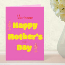 Cute From the Bump Mother to Be Mother's Day Card