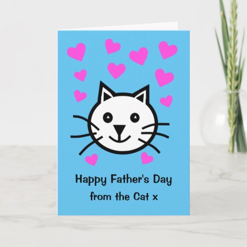 Cute From the Cat Fathers Day Card