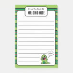 Cute From The Desk Of Mr Dino Mite Dinosaur Post-it Notes