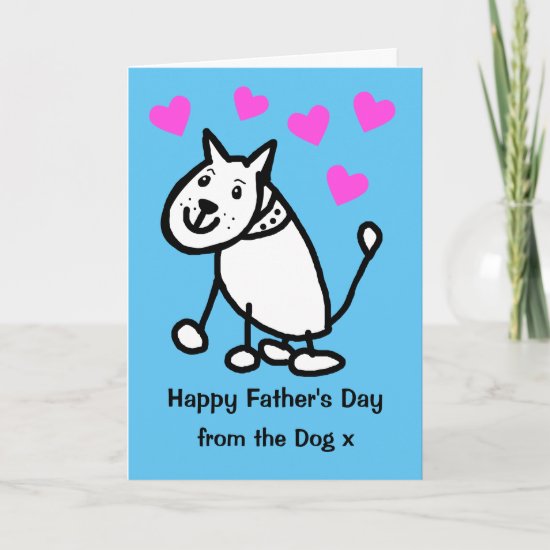 Cute From the Dog Cartoon Fathers Day Card