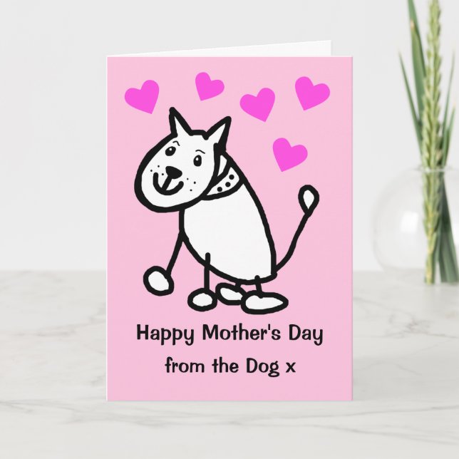 Cute From the Dog Mothers Day Card (Front)