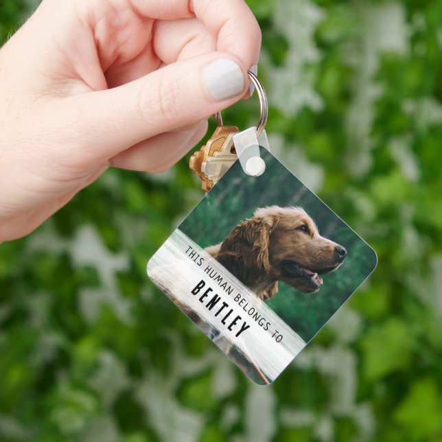 Cute From the Dog Photo Keychain (Hand)