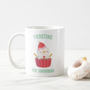Cute Frosting The Snowman Cupcake Doodle Coffee Mug