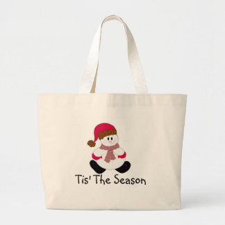 Cute Frosty Large Tote Bag