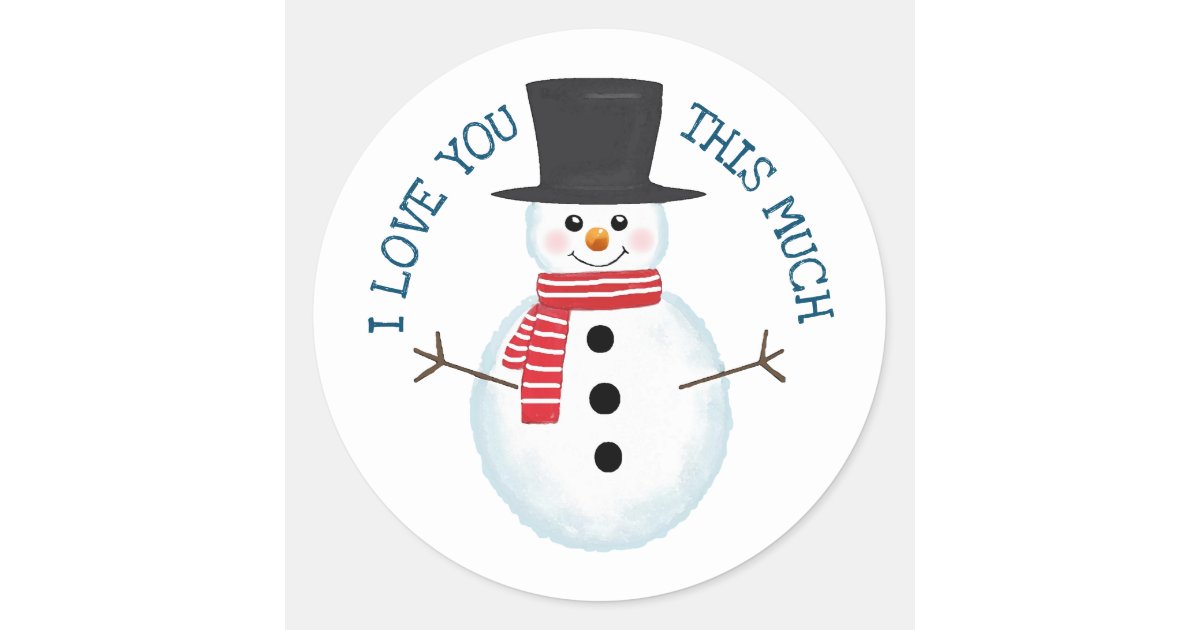 Cute Snowman - Snowman Christmas - Sticker