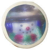 Cute Frosty Snowman Sugar Cookie (Front)