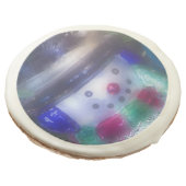 Cute Frosty Snowman Sugar Cookie (Angled)