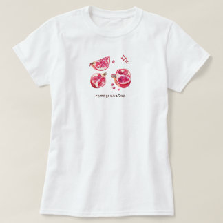 Cute fruit aesthetic pomegranate pink T-Shirt