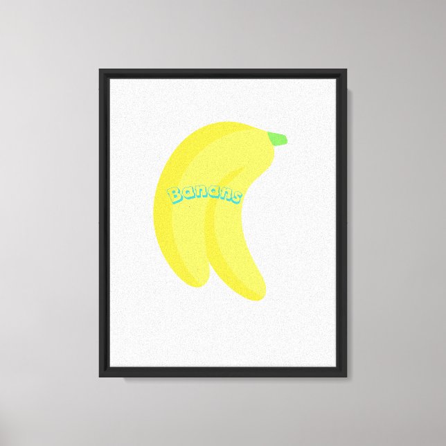 Cute Fruit Art / Tropical Food Aesthetic Canvas Print (Front)