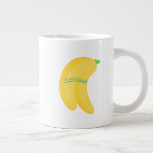 Cute Fruit Art / Tropical Food Aesthetic Giant Coffee Mug